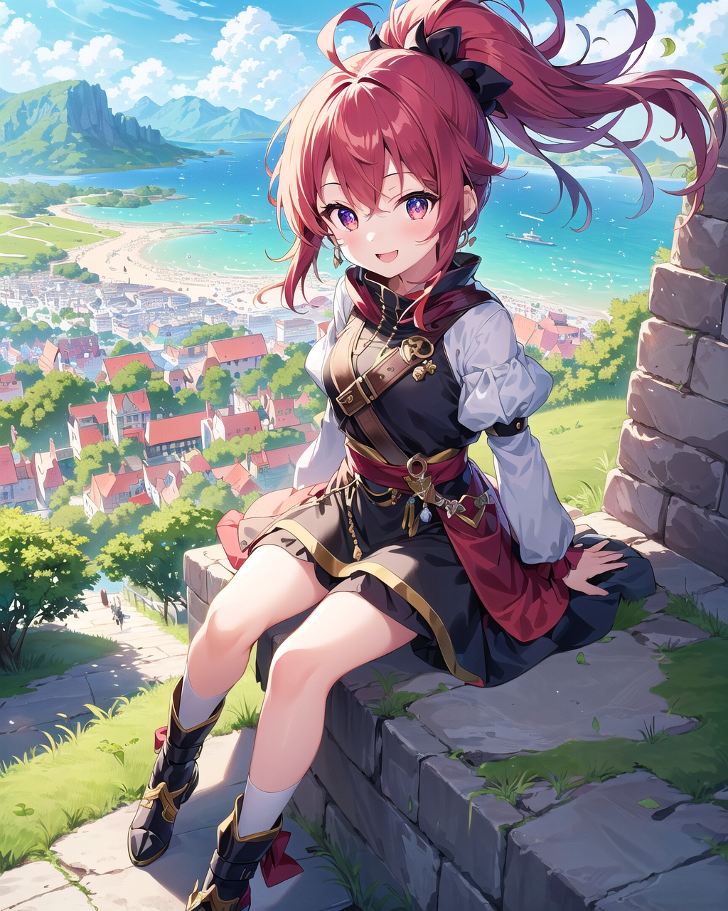 1986438131-2078446683-(masterpiece) (best quality)  (illustration) ultra-detailed, 1girl,  loli_1.12, child body, Overlooking the Brick city on the ba.png